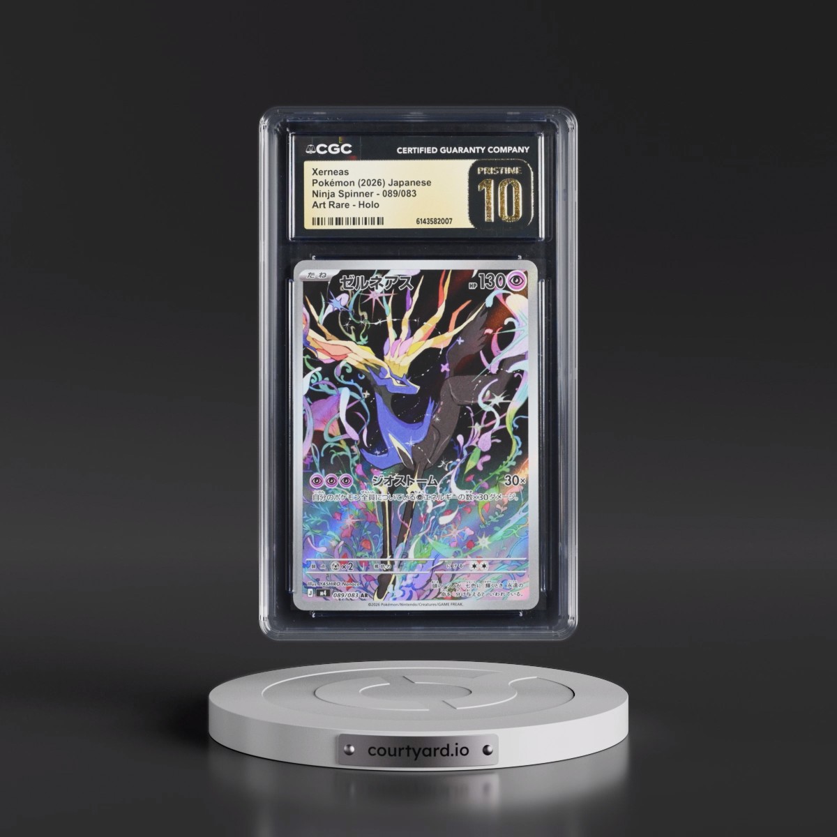 2026 Ninja Spinner - M4 #089/083 Xerneas - Art Rare Holo (CGC 10 PRISTINE)