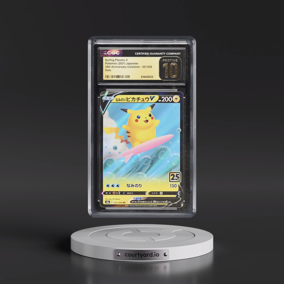 2021 25th Anniversary Collection #021/028 Surfing Pikachu V - Holo (CGC 10 PRISTINE)