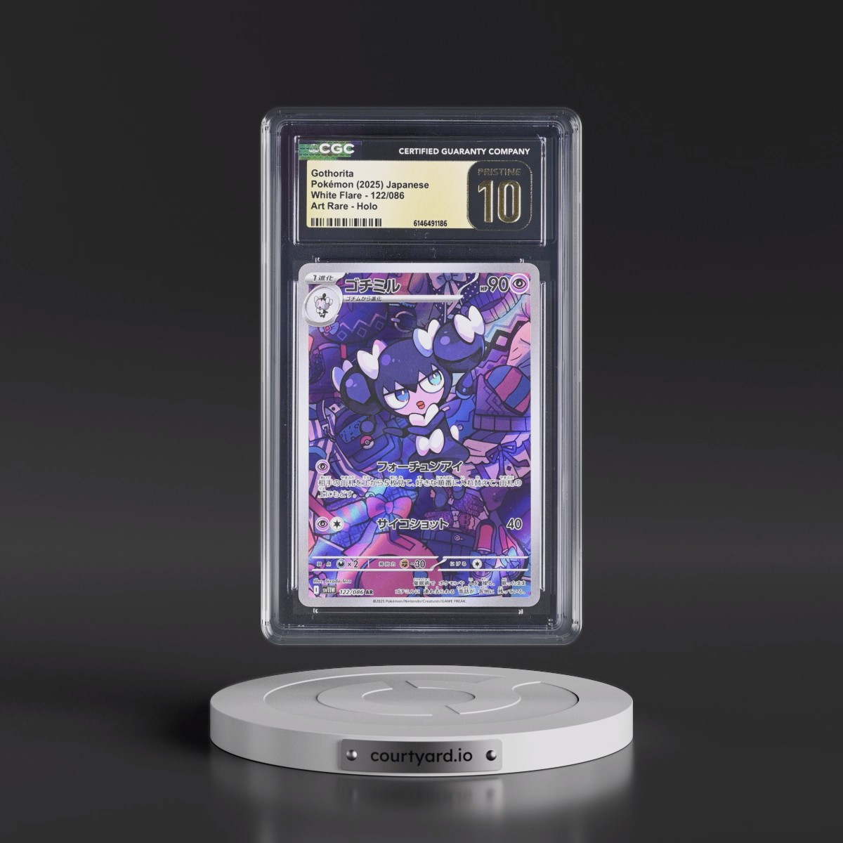 2025 White Flare - sv11W #122/086 Gothorita - Art Rare Holo (CGC 10 PRISTINE)