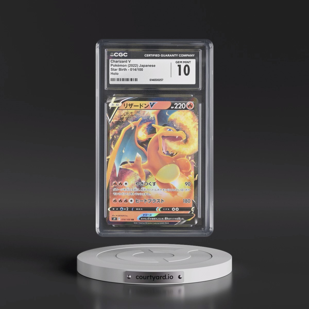 2022 Star Birth #014/100 Charizard V - Holo (CGC 10 GEM MINT)