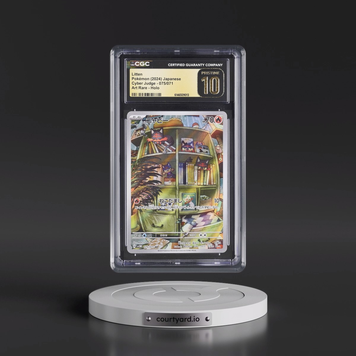 2024 Cyber Judge #075/071 Litten - Art Rare Holo (CGC 10 PRISTINE)