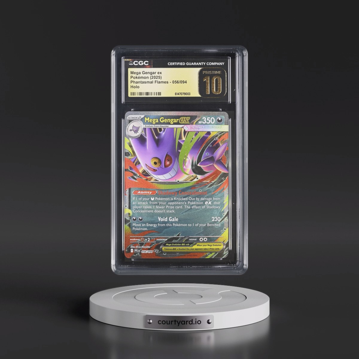 2025 Phantasmal Flames - PFL EN #056/094 Mega Gengar ex - Holo (CGC 10 PRISTINE)