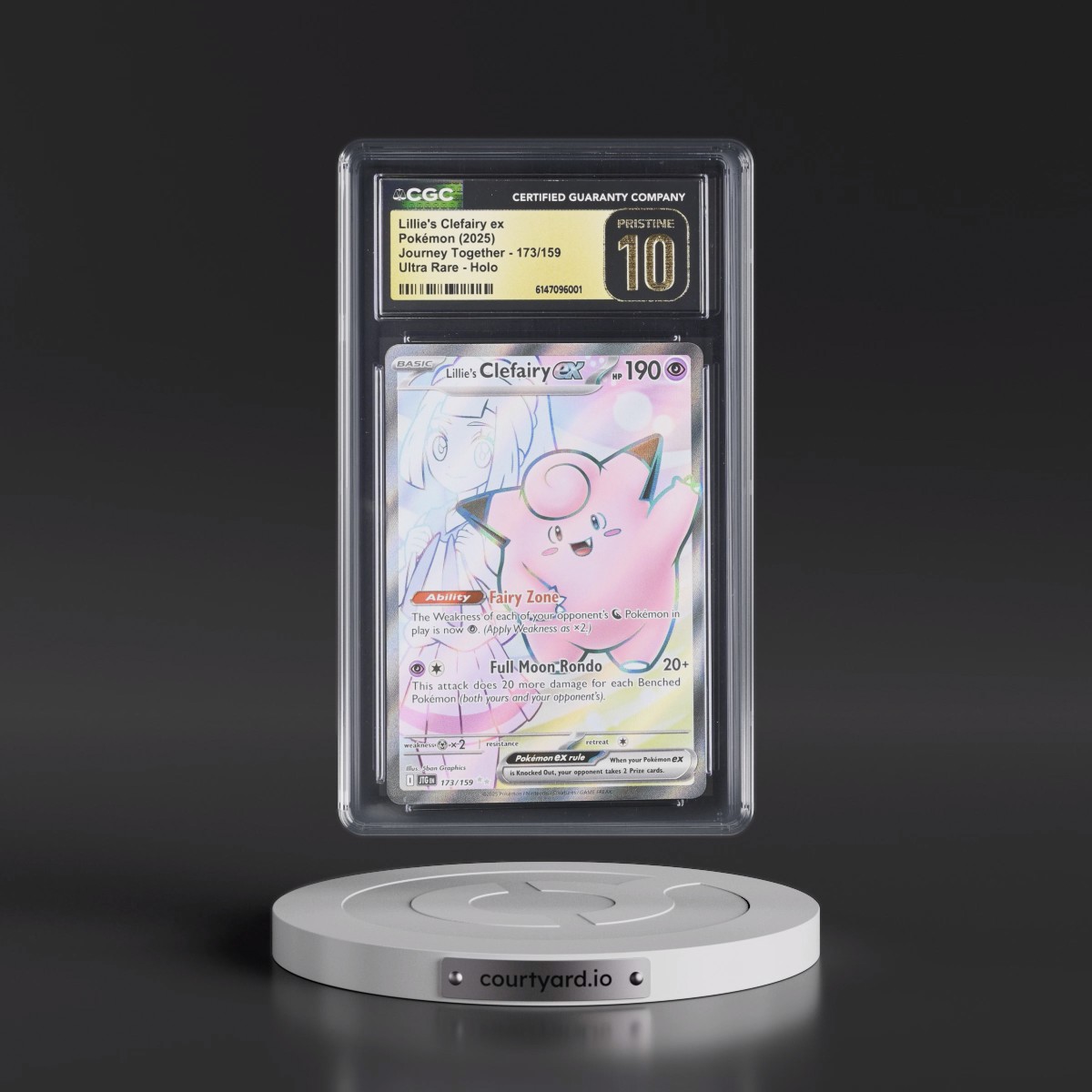 2024 Journey Together - JTG EN Lillie's Clefairy ex - Ultra Rare Holo #173/159 CGC 10