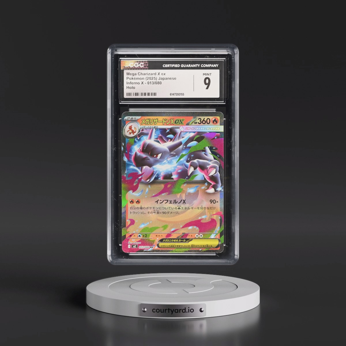 2025 Inferno X - M2 #013/080 Mega Charizard X ex - Holo (CGC 9 MINT)