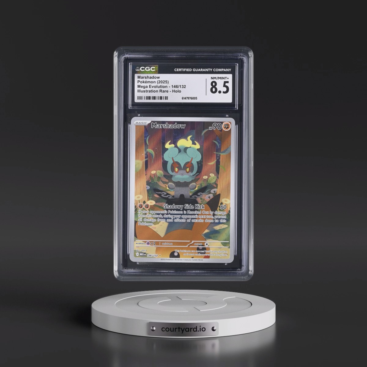 2025 Mega Evolution - MEG EN #146/132 Marshadow - Illustration Rare Holo (CGC 8.5 NM-MT+)