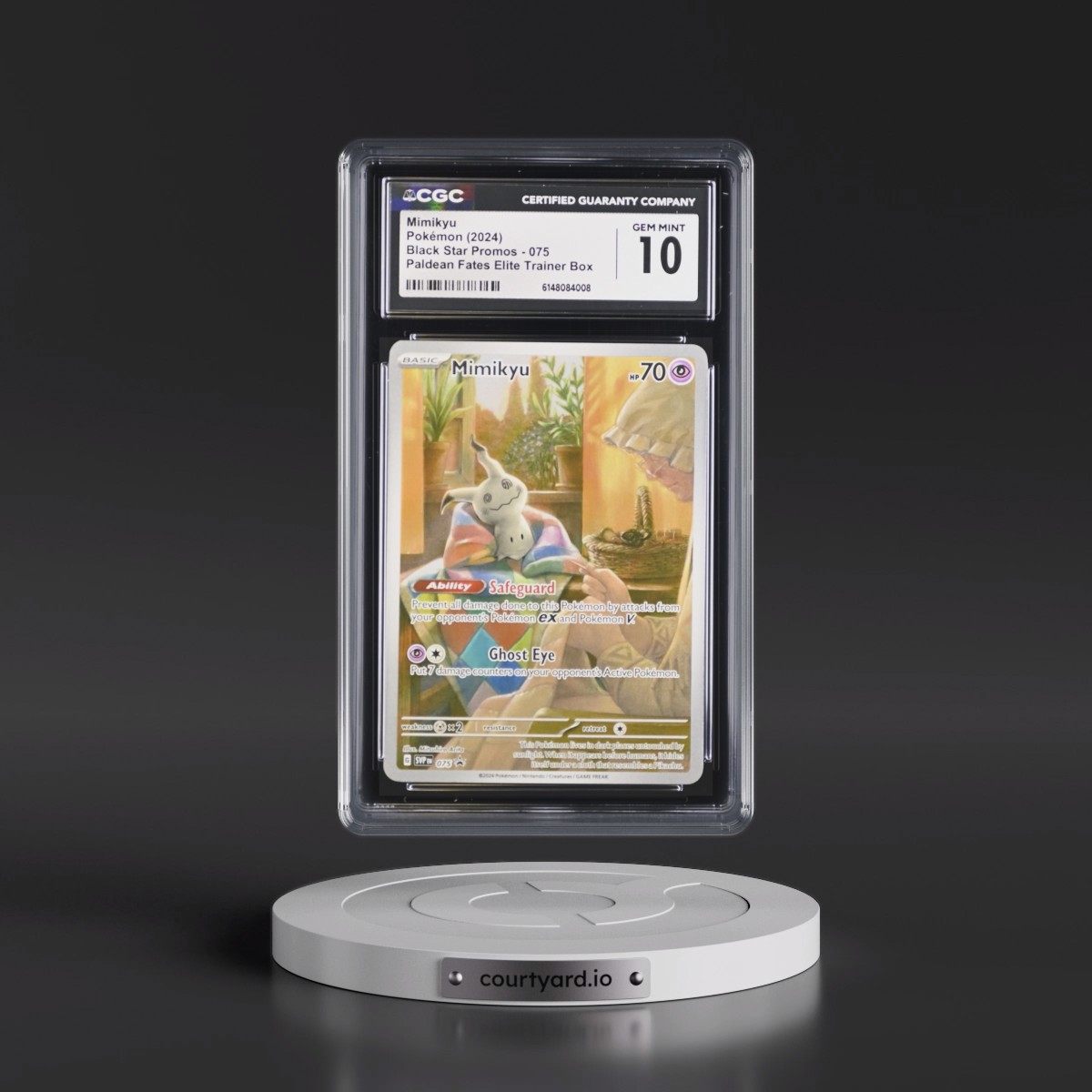 2023 Black Star Promos - Scarlet & Violet SVP EN #075 Mimikyu - Paldean Fates Elite Trainer Box (Holo) (CGC 10 GEM MINT)