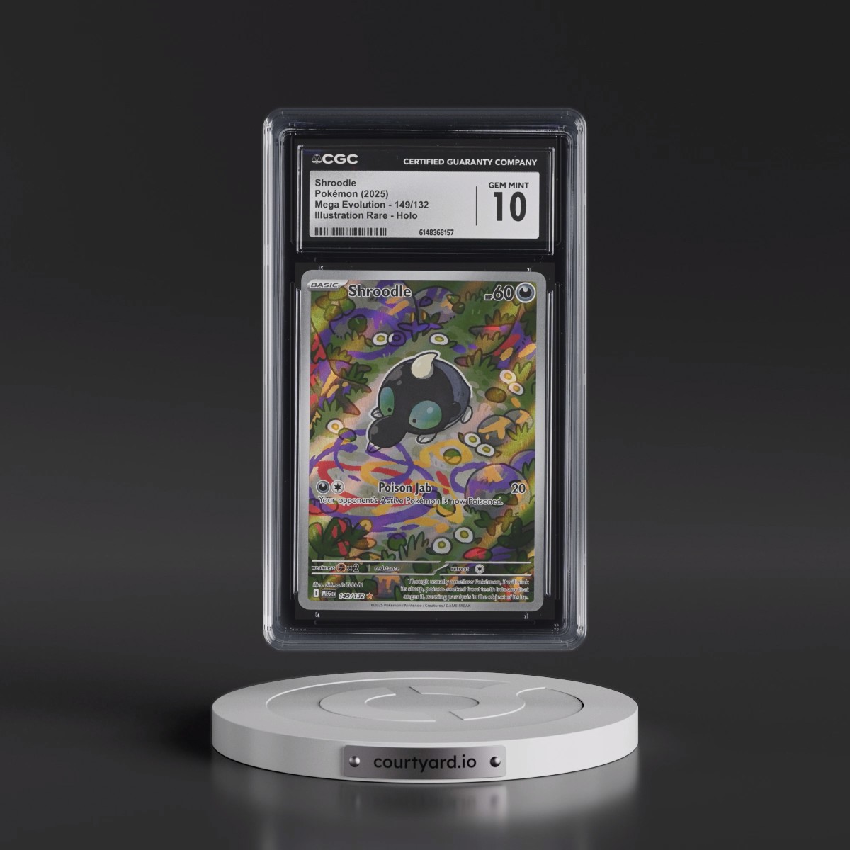 2025 Mega Evolution - MEG EN #149/132 Shroodle - Illustration Rare Holo (CGC 10 GEM MINT)