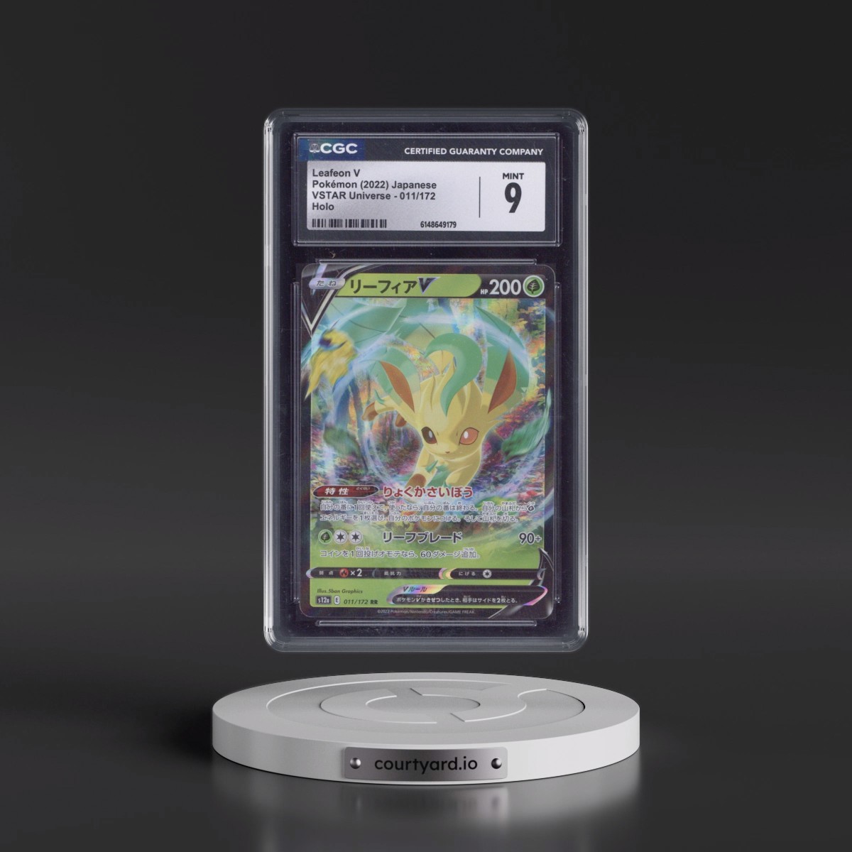 2022 VSTAR Universe #011/172 Leafeon V - Holo (CGC 9 MINT)
