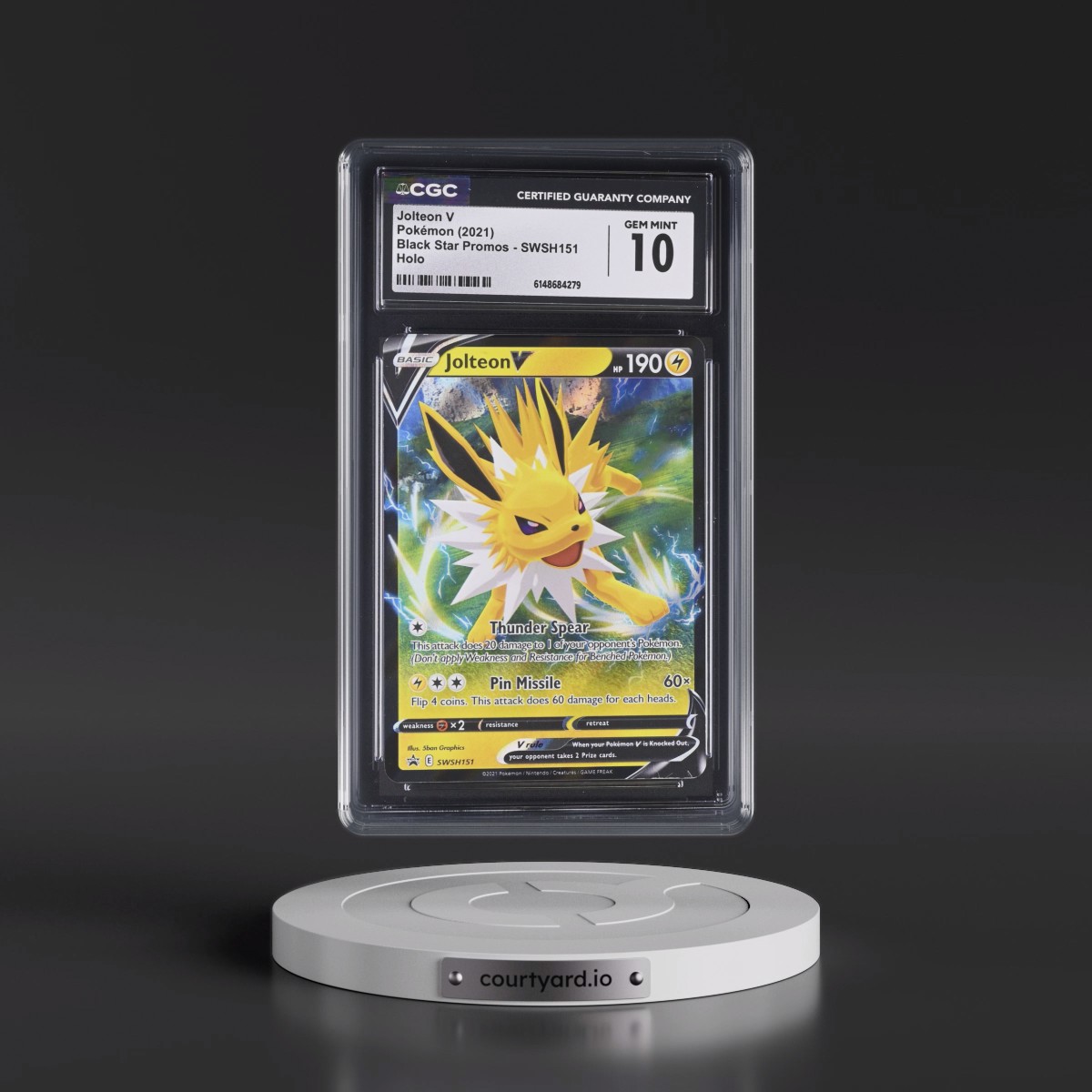 2017 Black Star Promos - Sword & Shield #SWSH151 Jolteon V - Holo (CGC 10 GEM MINT)