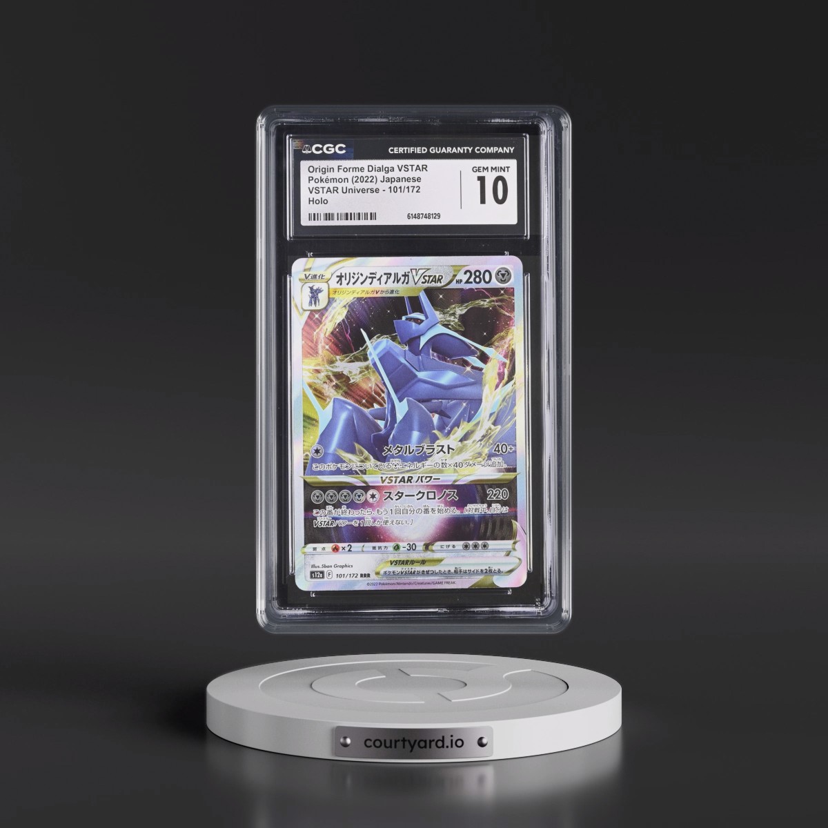 2022 VSTAR Universe #101/172 Origin Forme Dialga VSTAR - Holo (CGC 10 GEM MINT)