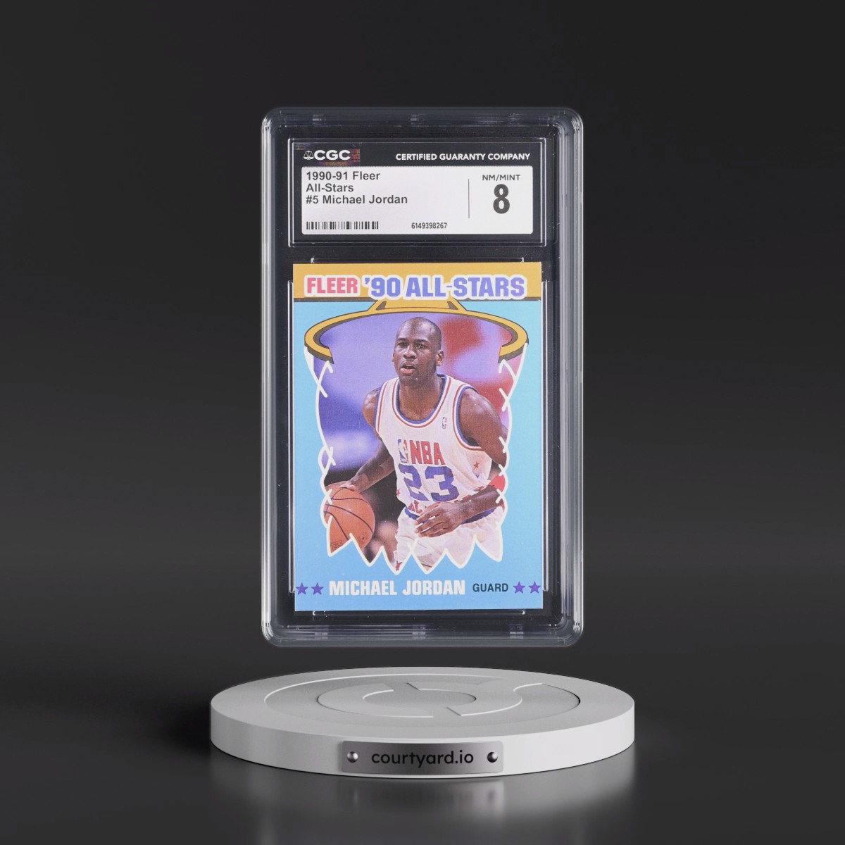1990 Fleer All-Stars #5 Michael Jordan (CGC 8 NM-MT)