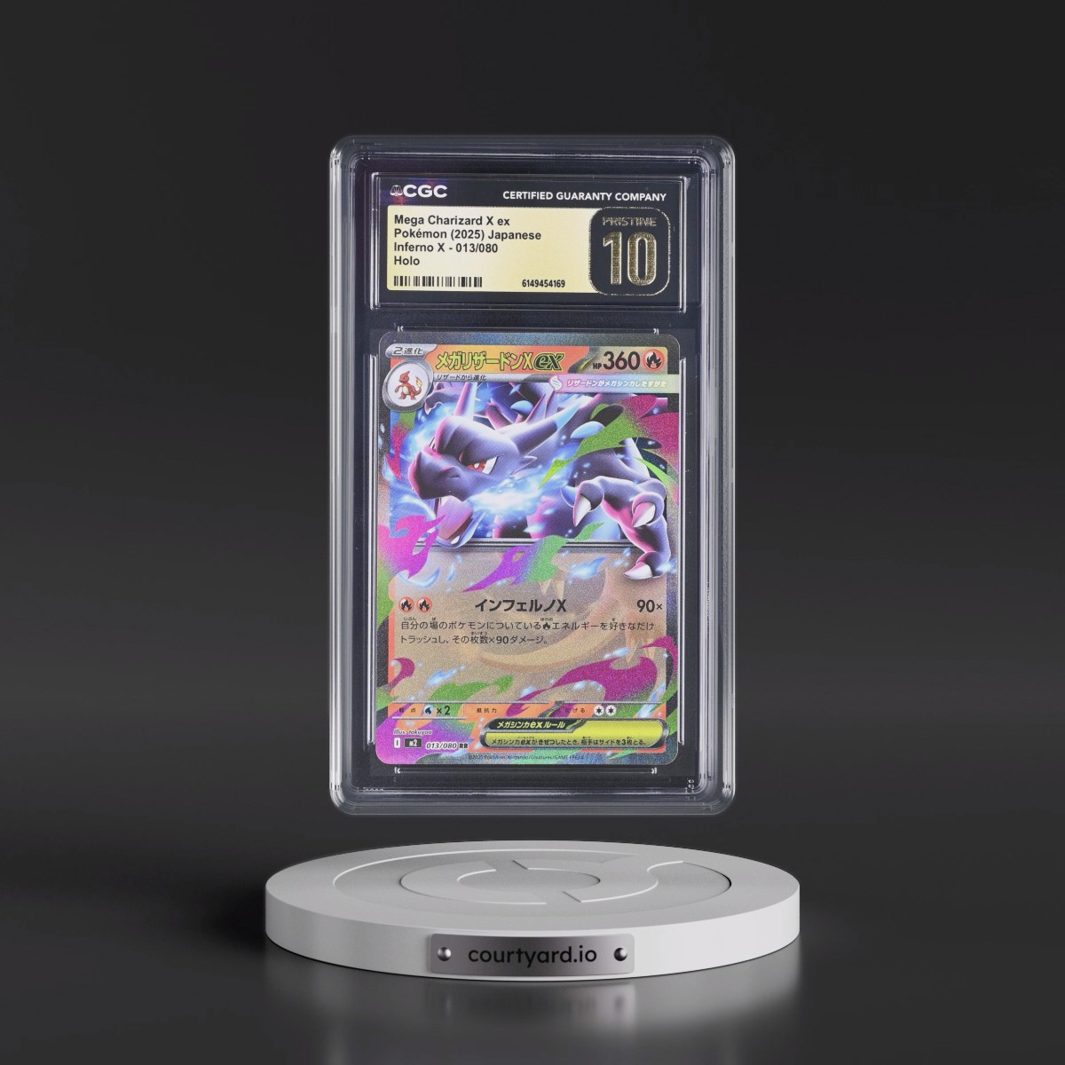2025 Inferno X - M2 #013/080 Mega Charizard X ex - Holo (CGC 10 PRISTINE)