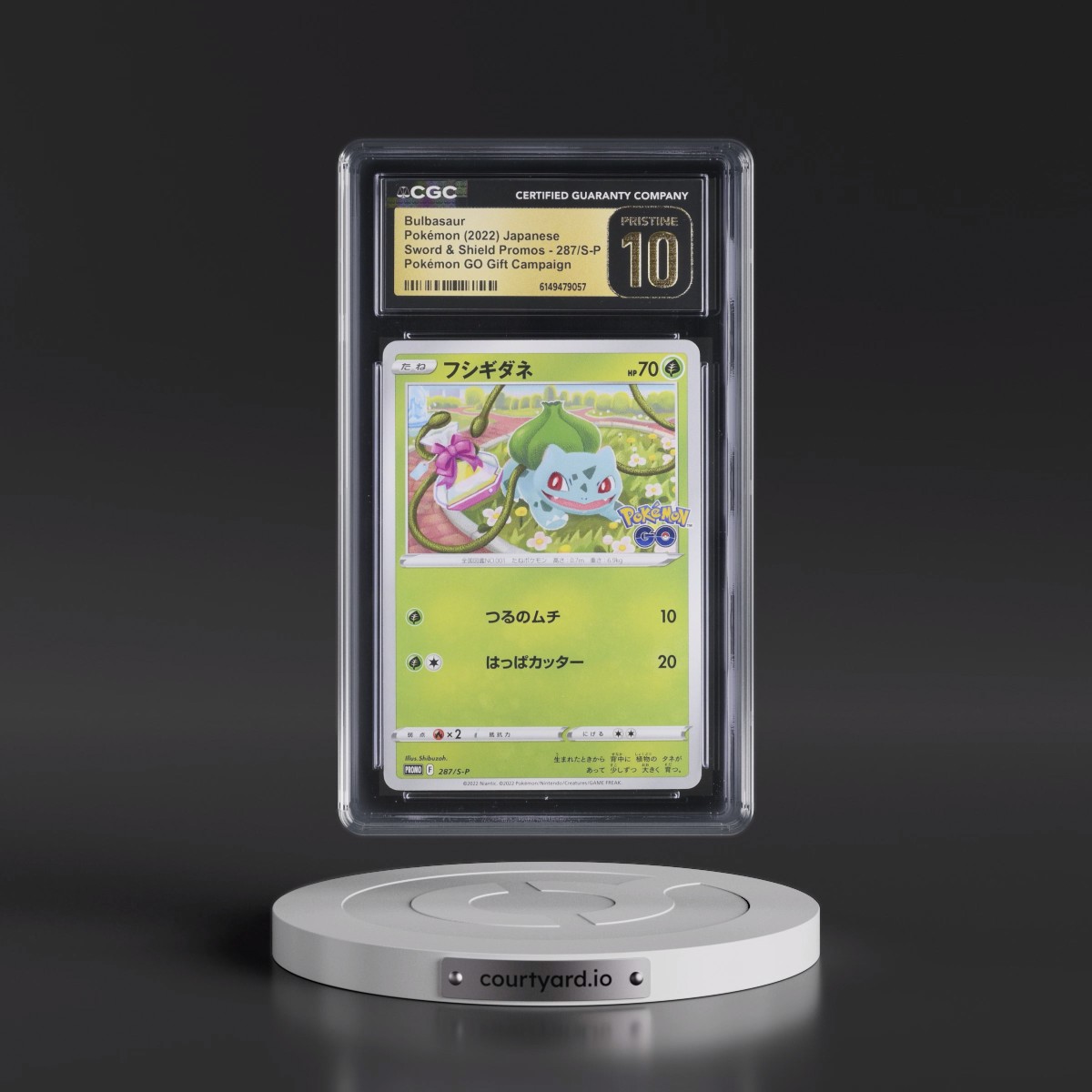 2019 Sword & Shield Promos #287/S-P Bulbasaur - Pokémon GO Promo Gift Campaign (CGC 10 PRISTINE)