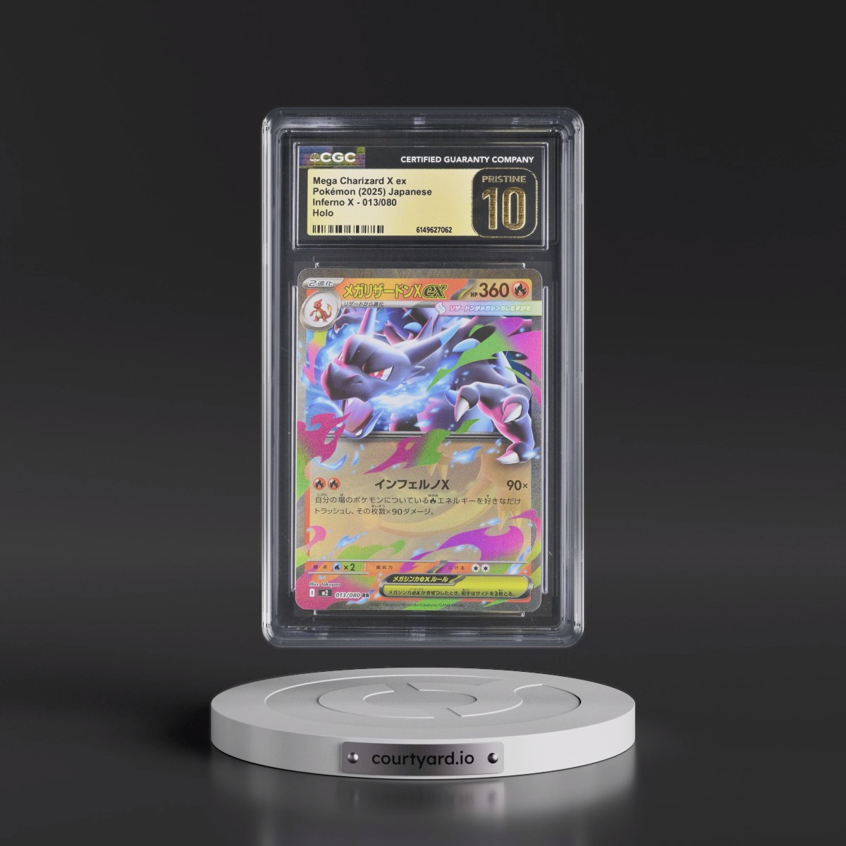 2025 Inferno X - M2 #013/080 Mega Charizard X ex - Holo (CGC 10 PRISTINE)