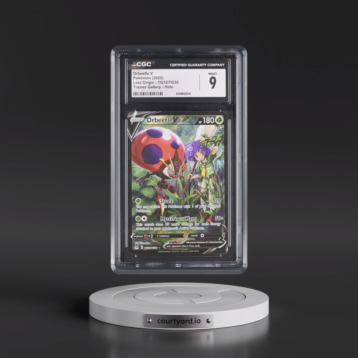 2022 Lost Origin #TG12/TG30 Orbeetle V - Trainer Gallery Holo (CGC 9 MINT)