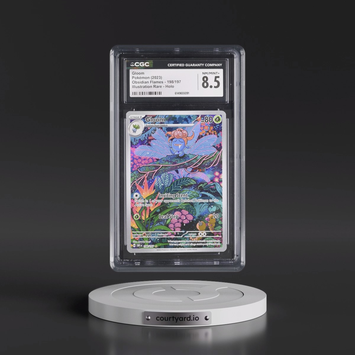 2023 Obsidian Flames - OBF EN #198/197 Gloom - Illustration Rare Holo (CGC 8.5 NM-MT+)