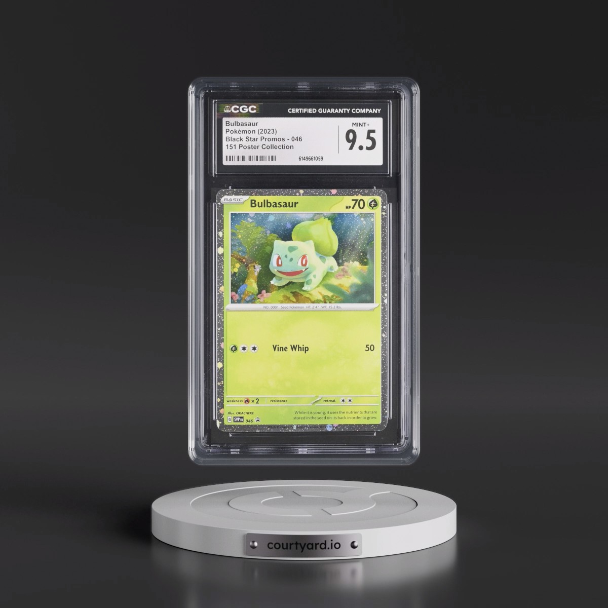 2023 Black Star Promos - Scarlet & Violet SVP EN #046 Bulbasaur - 151 Poster Collection (Cosmos Holo) (CGC 9.5 MINT+)