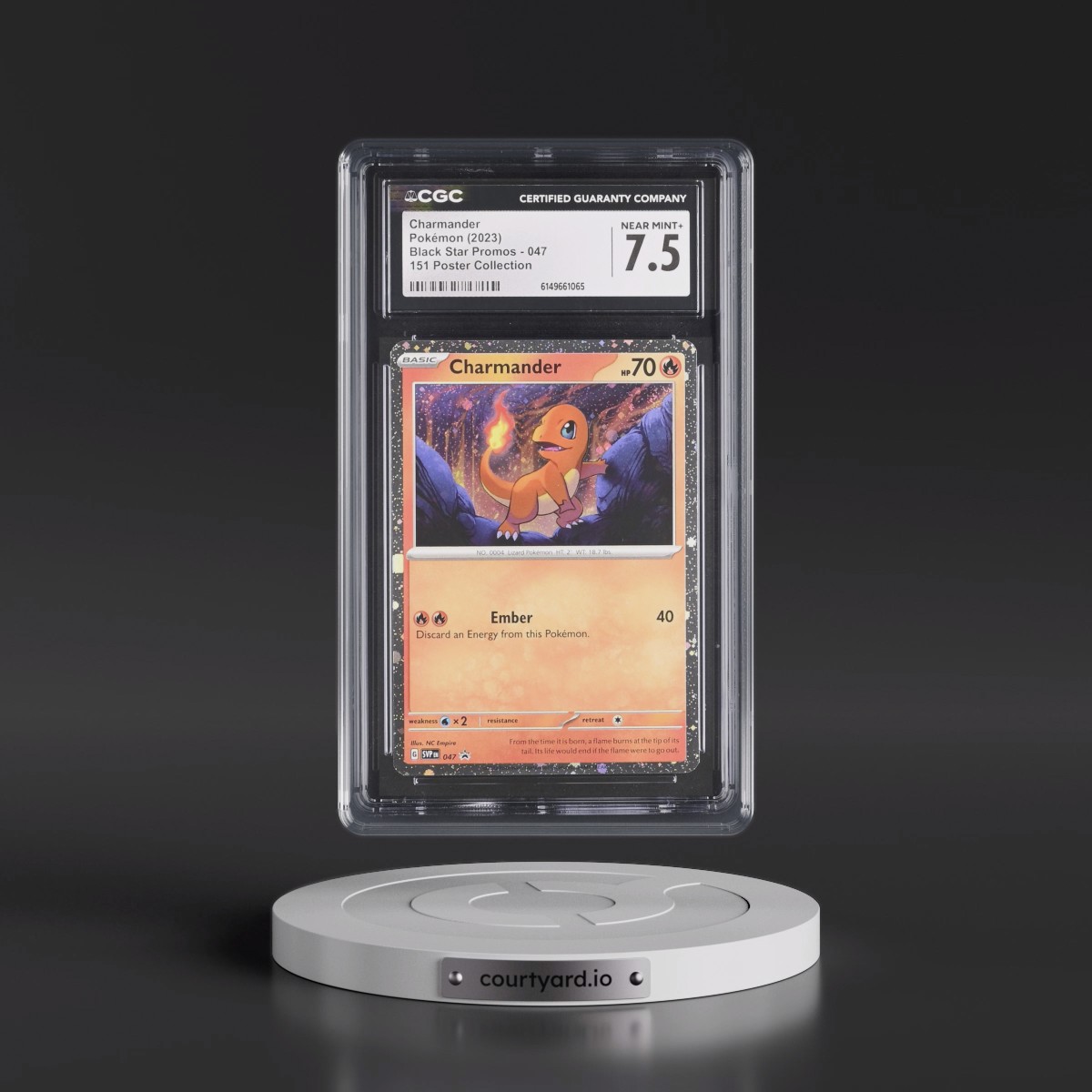 2023 Black Star Promos - Scarlet & Violet SVP EN #047 Charmander - 151 Poster Collection (Cosmos Holo) (CGC 7.5 NM+)