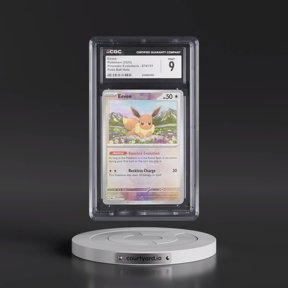 2024 Prismatic Evolutions - PRE EN #074/131 Eevee - Poké Ball Holo (CGC 9 MINT)