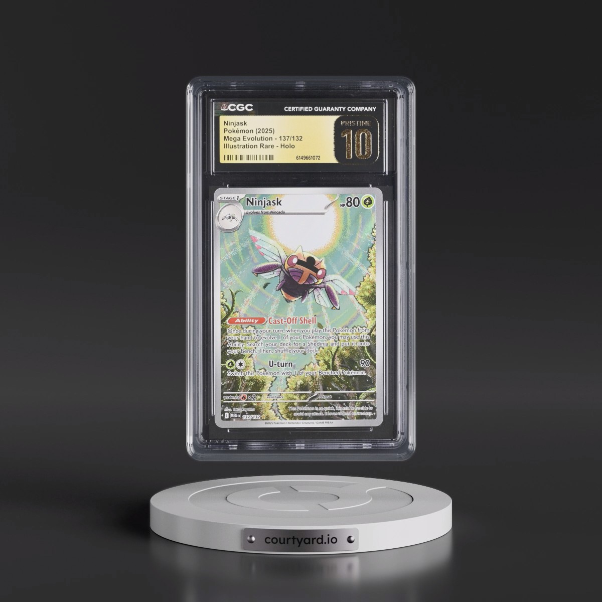 2025 Mega Evolution - MEG EN #137/132 Ninjask - Illustration Rare Holo (CGC 10 PRISTINE)