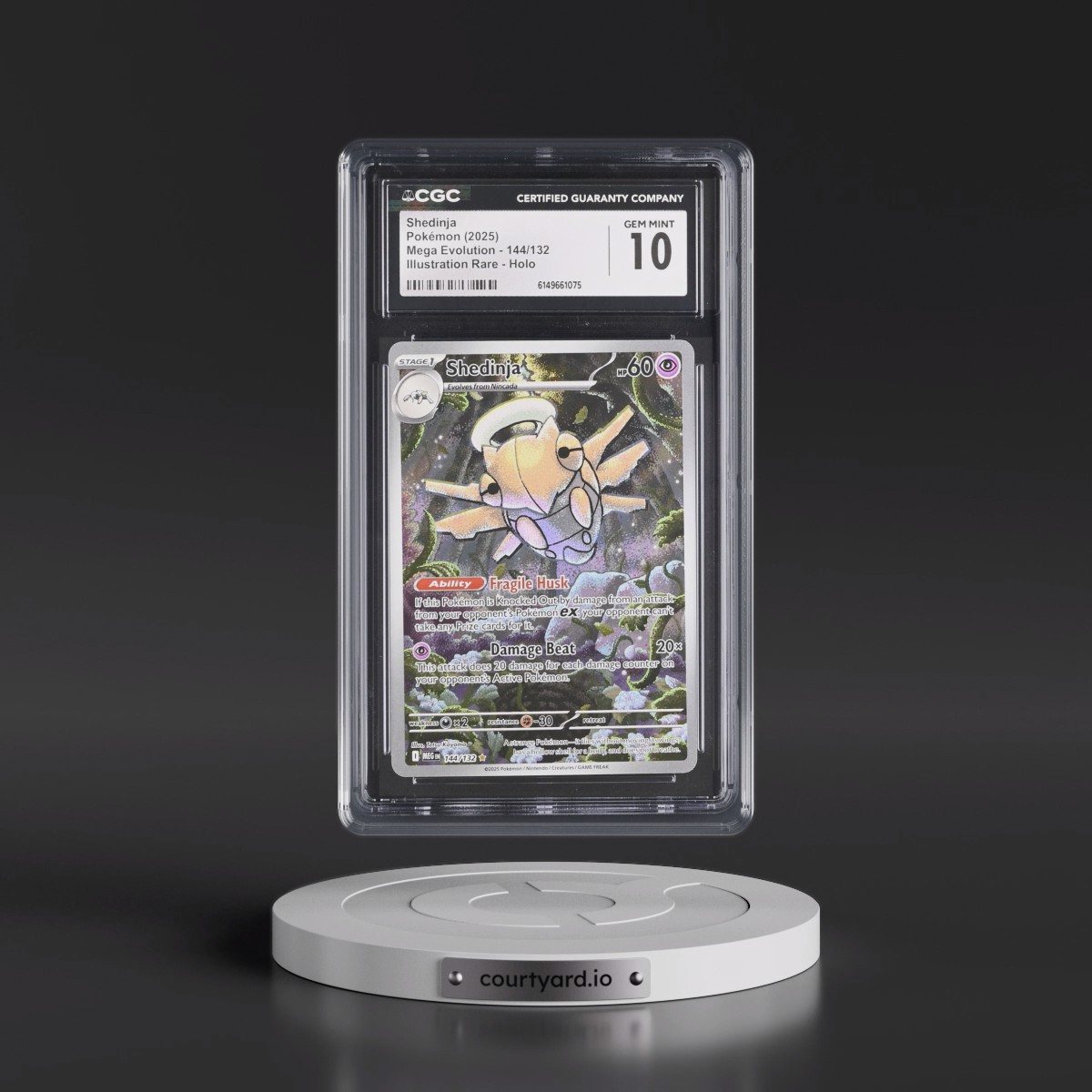 2025 Mega Evolution - MEG EN #144/132 Shedinja - Illustration Rare Holo (CGC 10 GEM MINT)