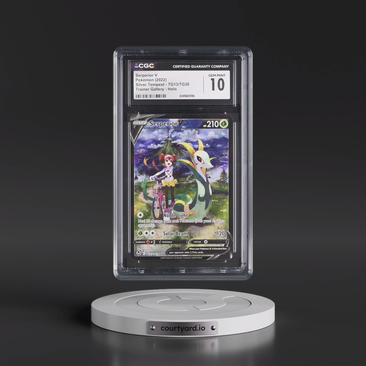 2022 Silver Tempest Serperior V - Trainer Gallery Holo #TG13/TG30 CGC 10