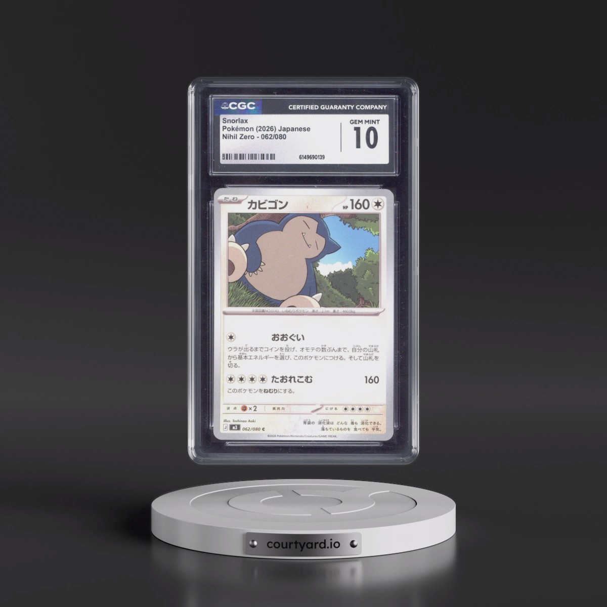 2026 Nihil Zero - M3 #062/080 Snorlax (CGC 10 GEM MINT)
