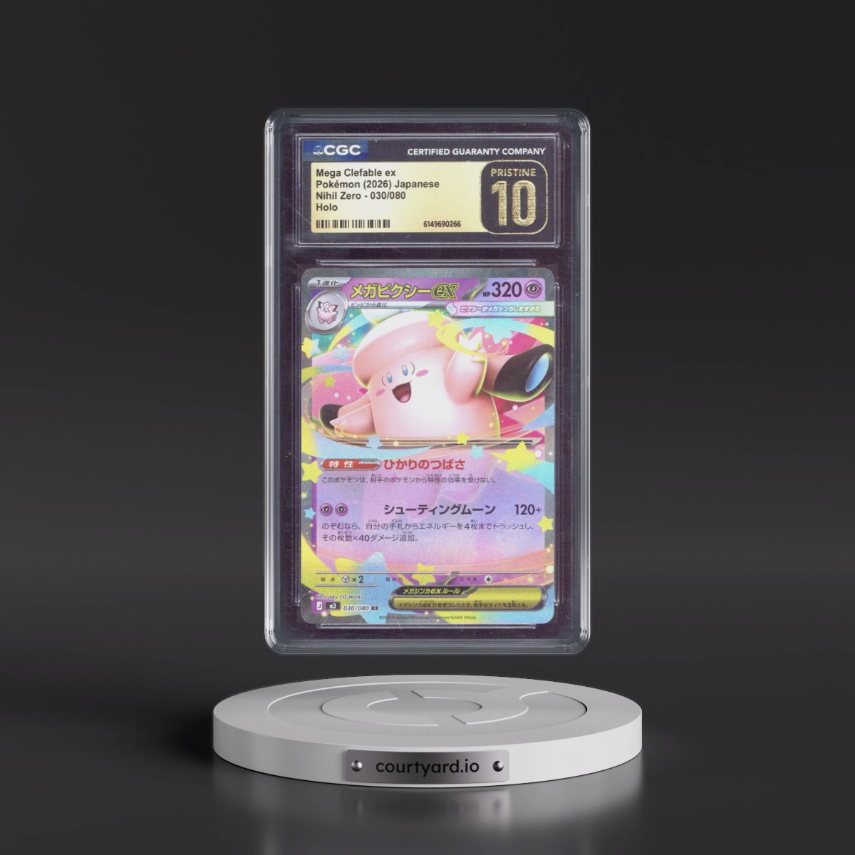 2026 Nihil Zero - M3 #030/080 Mega Clefable ex - Holo (CGC 10 PRISTINE)