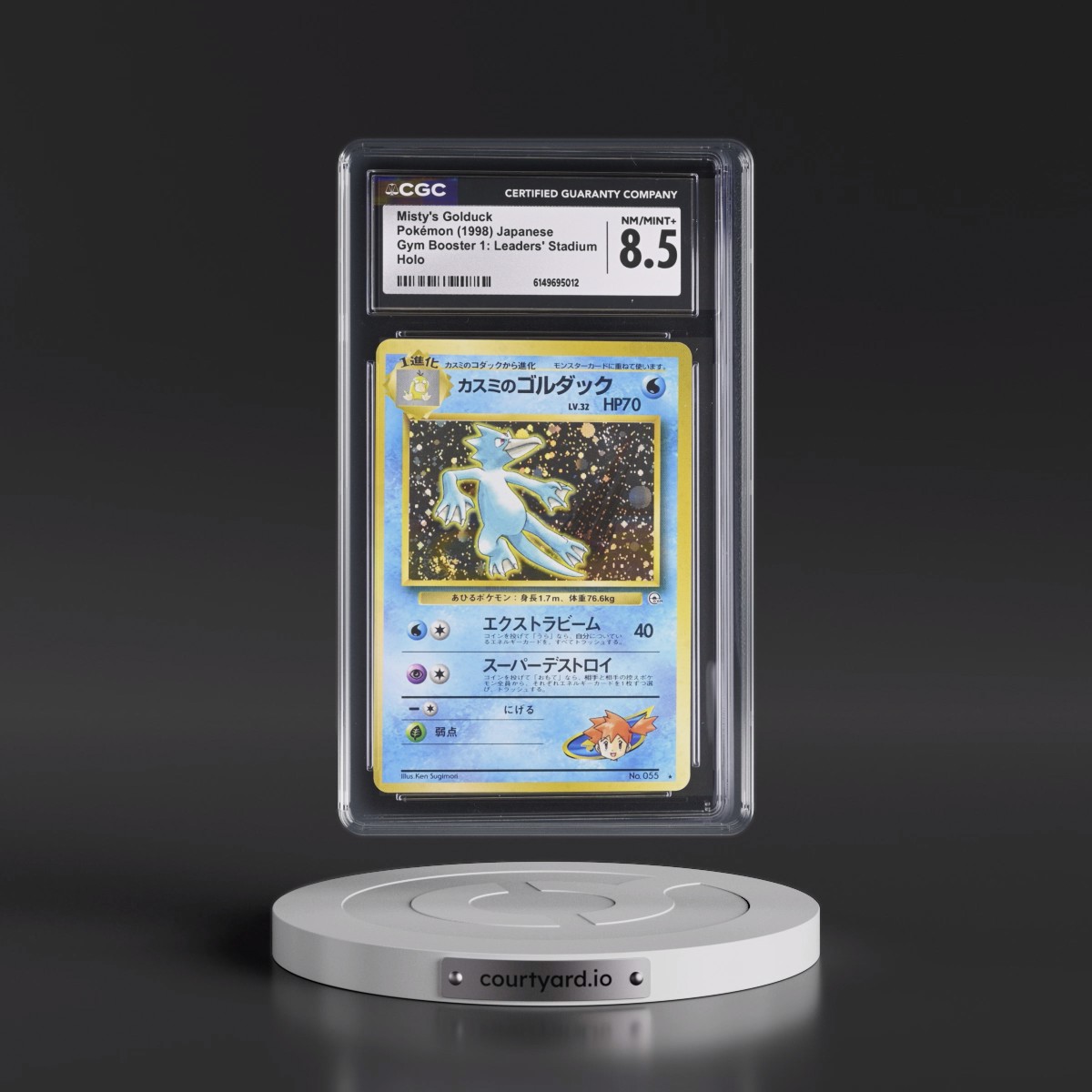 1998 Gym Booster 1: Leaders' Stadium Misty's Golduck - Holo CGC 8.5