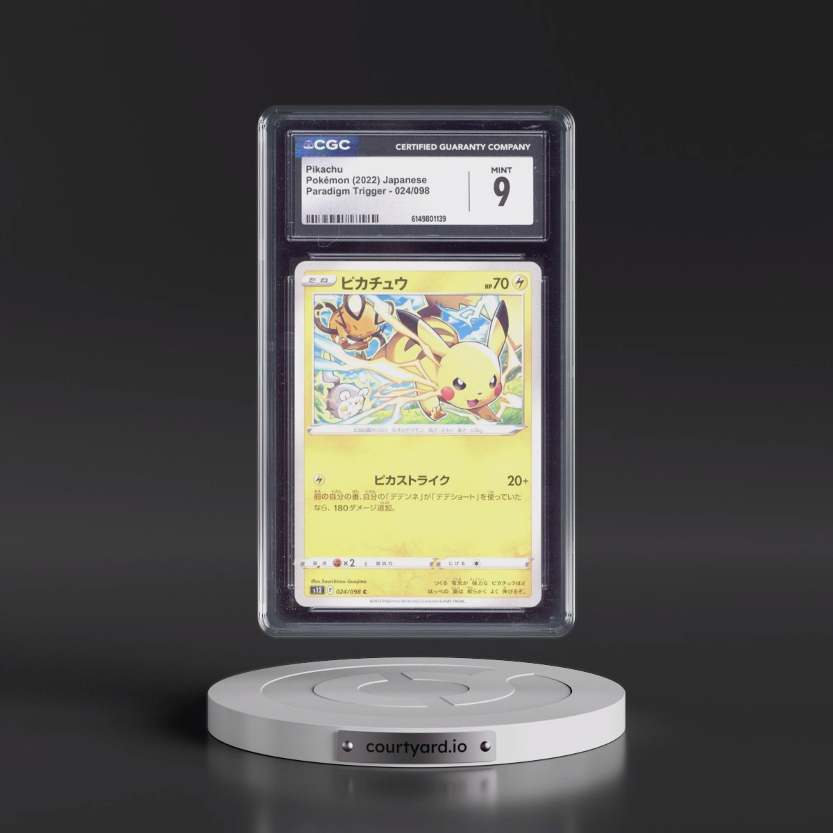 2022 Paradigm Trigger #024/098 Pikachu (CGC 9 MINT)