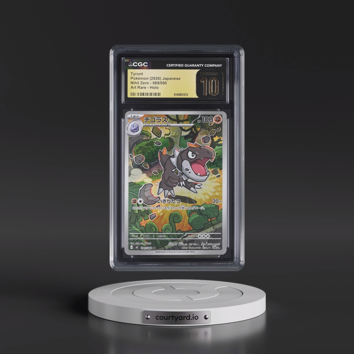 2026 Nihil Zero - M3 Tyrunt - Art Rare Holo #089/080 CGC 10