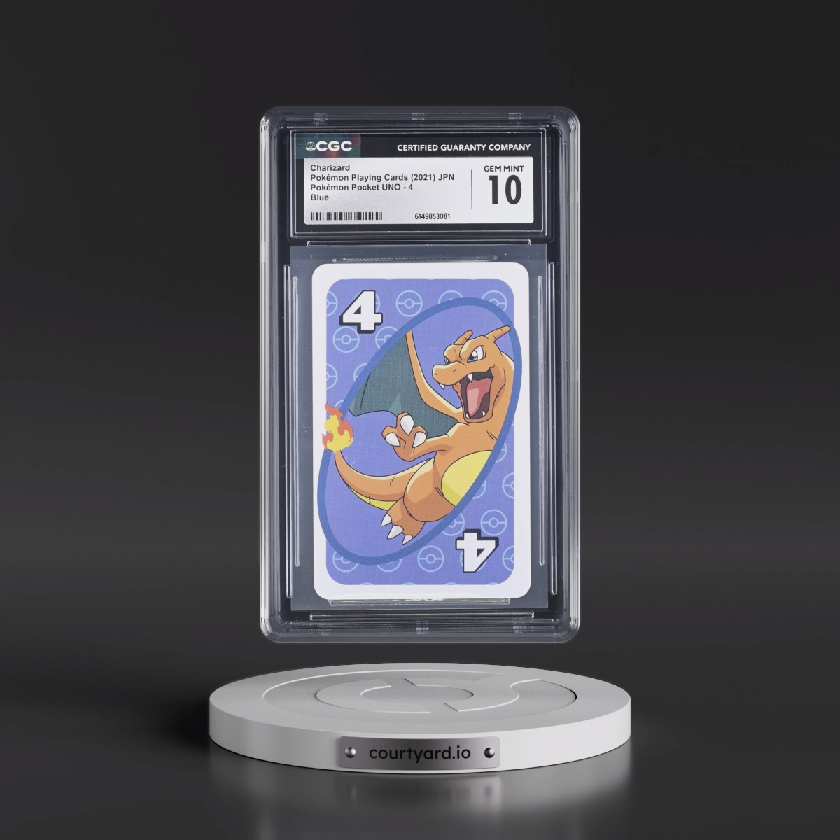2021 Pokémon Pocket UNO (2021 Pocket Monsters Back) #4 Charizard - Blue (CGC 10 GEM MINT)