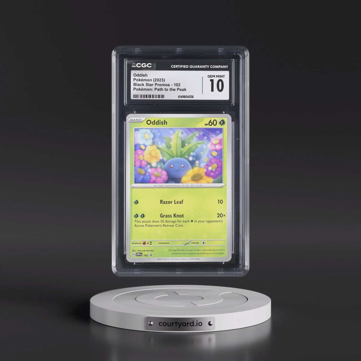 2023 Black Star Promos - Scarlet & Violet SVP EN Oddish - Pokémon: Path to the Peak #102 CGC 10