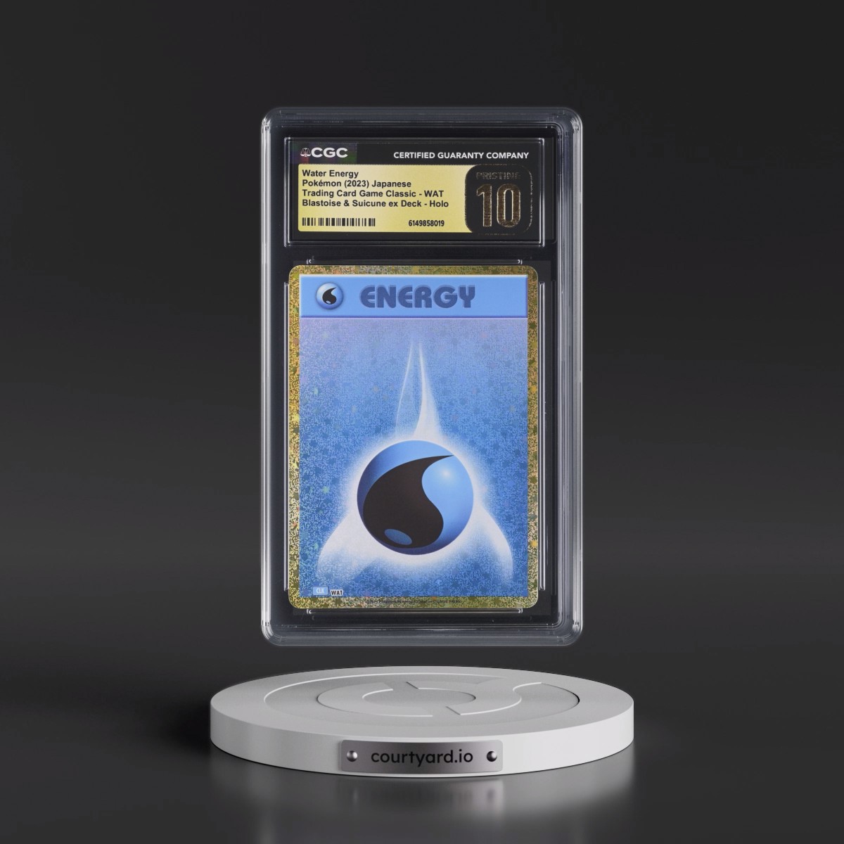 2023 Trading Card Game Classic - CLF, CLL, CLK #WAT Water Energy - Blastoise & Suicune ex Deck - CLK Holo (CGC 10 PRISTINE)