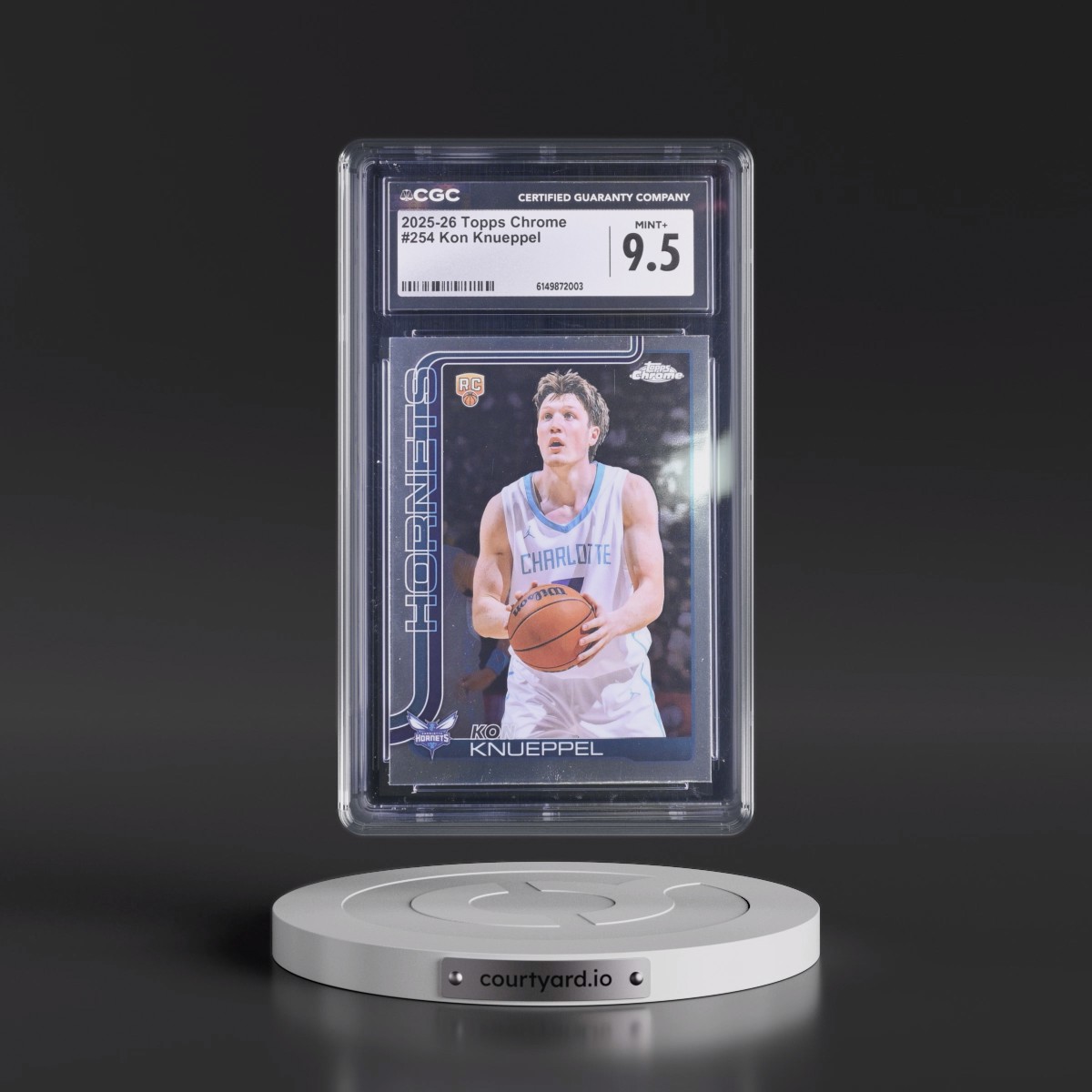 2025 Topps Chrome #254 Kon Knueppel (CGC 9.5 MINT+)
