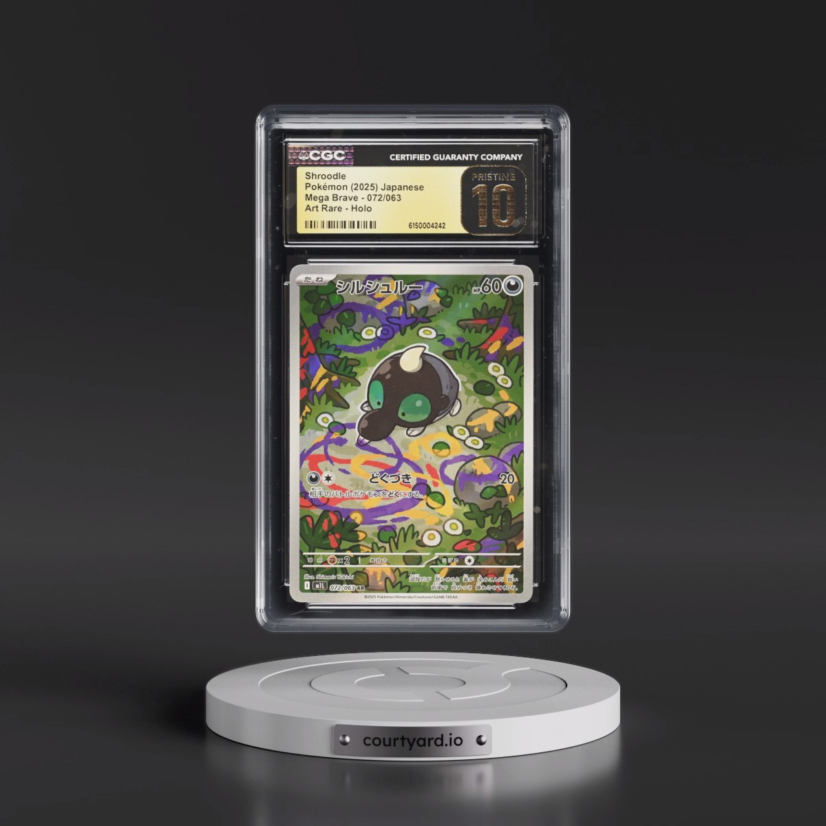 2025 Mega Brave - M1L #072/063 Shroodle - Art Rare Holo (CGC 10 PRISTINE)