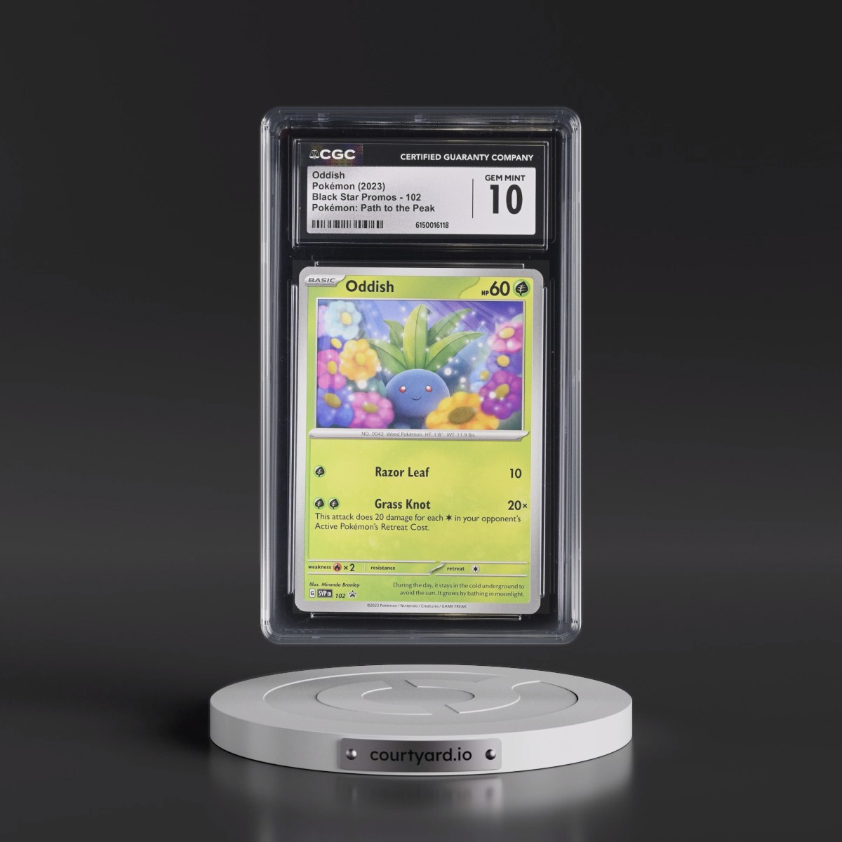 2023 Black Star Promos - Scarlet & Violet SVP EN #102 Oddish - Pokémon: Path to the Peak (CGC 10 GEM MINT)