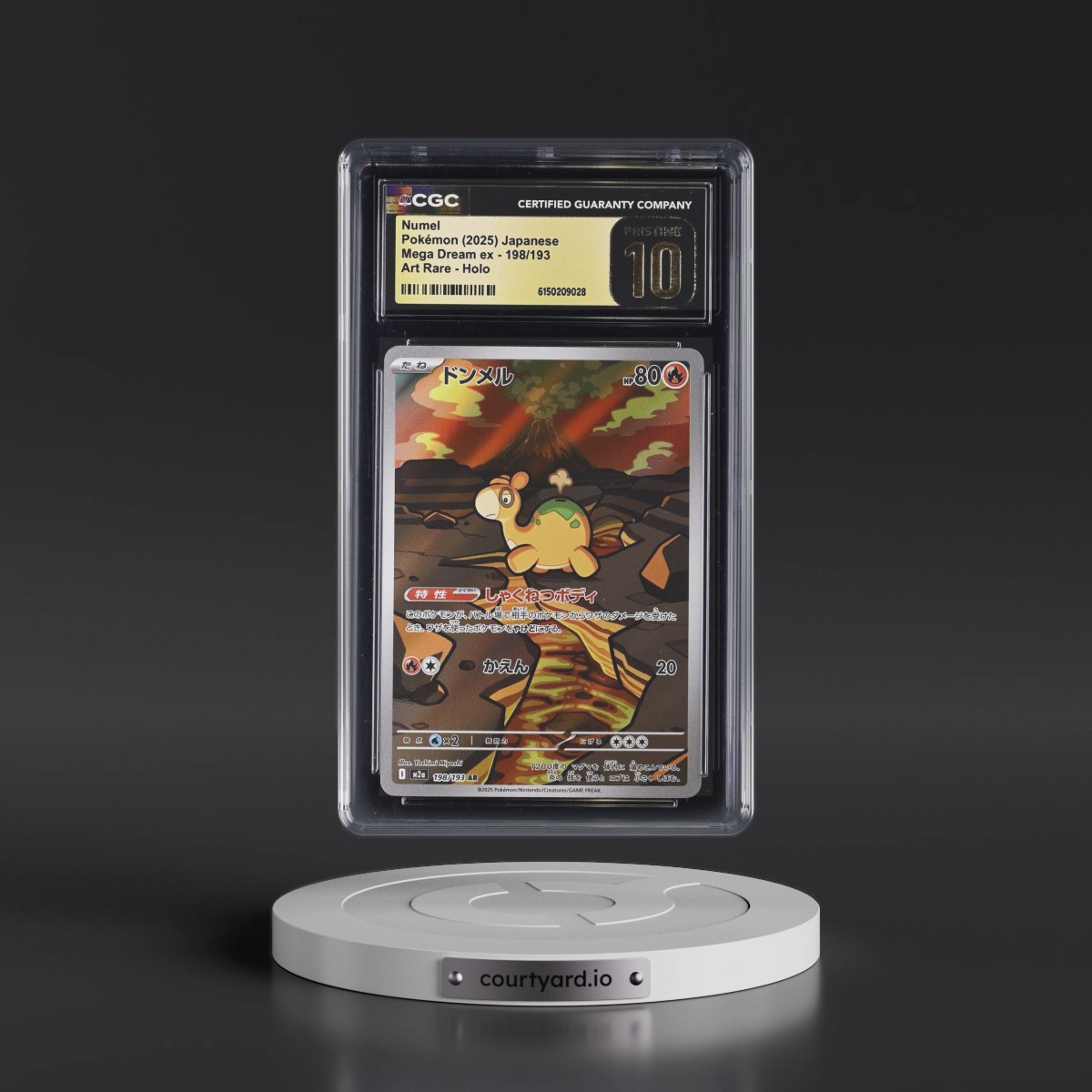 2025 Mega Dream ex - M2a #198/193 Numel - Art Rare Holo (CGC 10 PRISTINE)