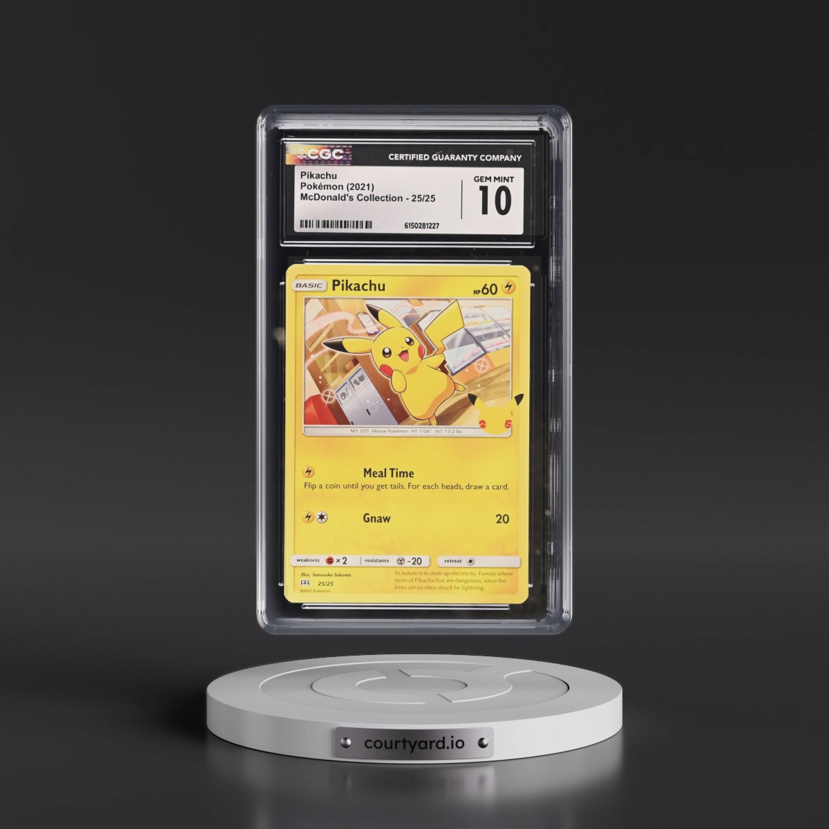 2021 McDonald's Collection 2021 #25/25 Pikachu - (Non-Holo) (CGC 10 GEM MINT)