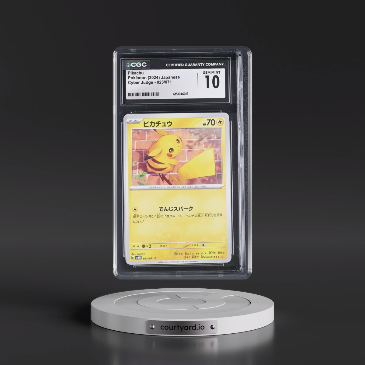 2024 Cyber Judge #023/071 Pikachu (CGC 10 GEM MINT)