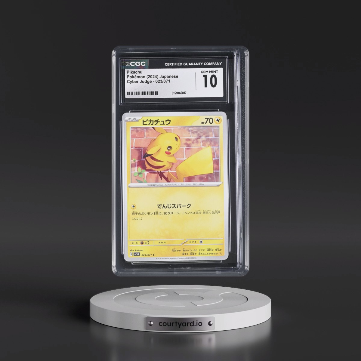2024 Cyber Judge #023/071 Pikachu (CGC 10 GEM MINT)