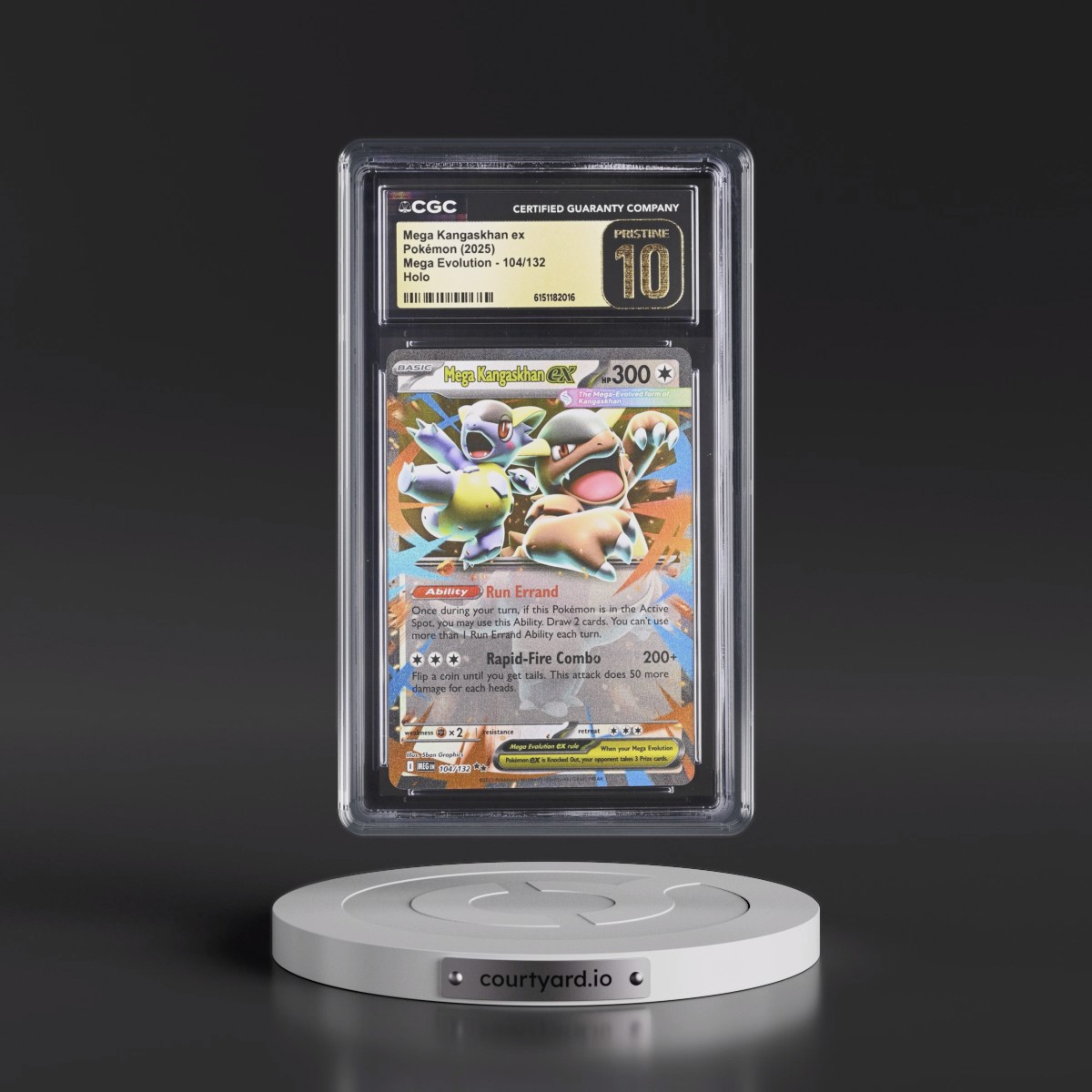 2025 Mega Evolution - MEG EN #104/132 Mega Kangaskhan ex - Holo (CGC 10 PRISTINE)