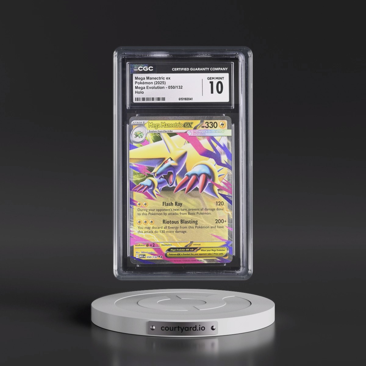 2025 Mega Evolution - MEG EN #050/132 Mega Manectric ex - Holo (CGC 10 GEM MINT)