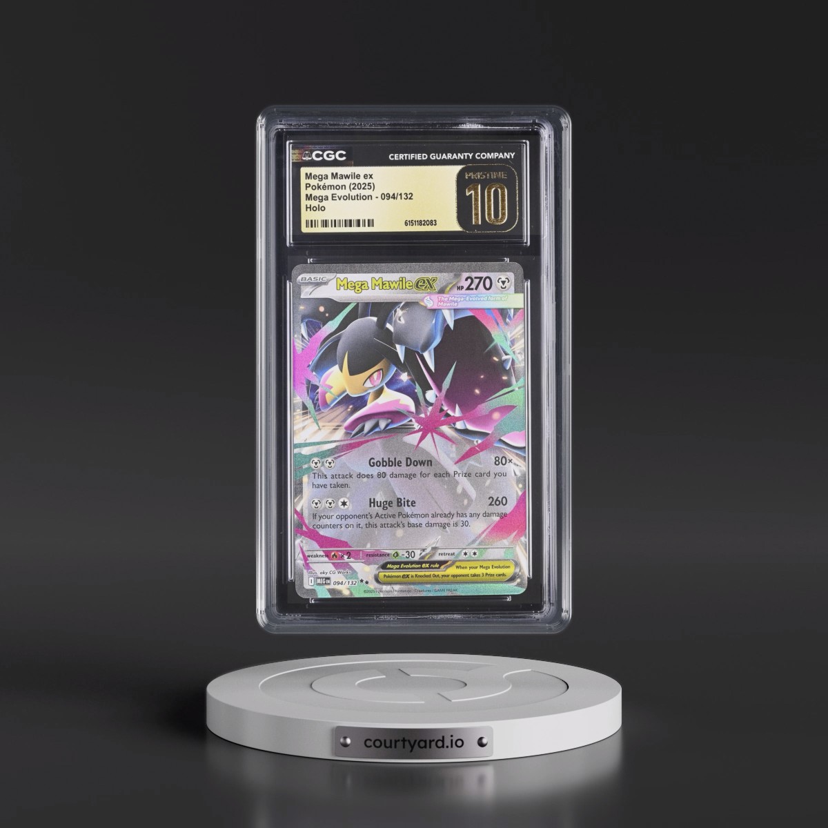 2025 Mega Evolution - MEG EN #094/132 Mega Mawile ex - Holo (CGC 10 PRISTINE)