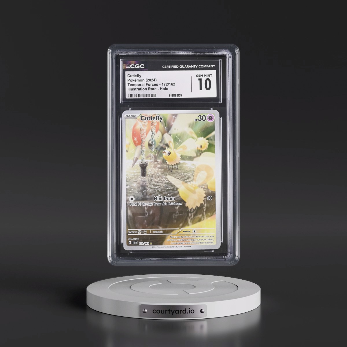 2023 Temporal Forces - TEF EN #172/162 Cutiefly - Illustration Rare Holo (CGC 10 GEM MINT)