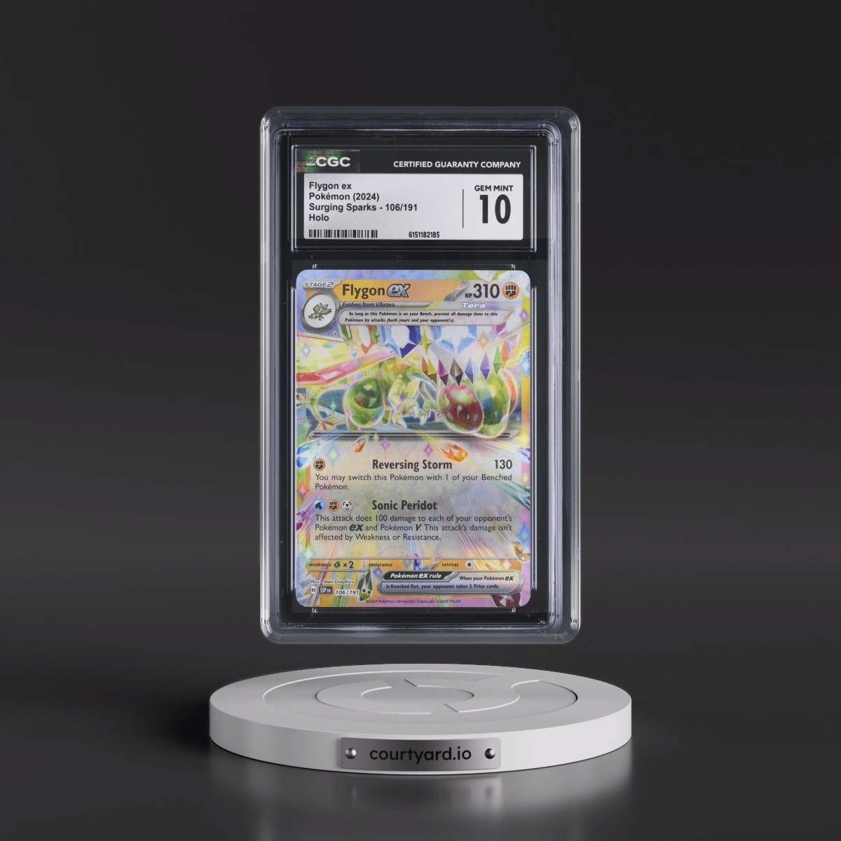2024 Surging Sparks - SSP EN #106/191 Flygon ex - Holo (CGC 10 GEM MINT)
