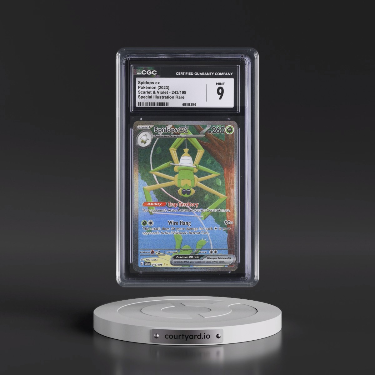 2023 Scarlet & Violet #243/198 Spidops ex - Special Illustration Rare (Holo) (CGC 9 MINT)