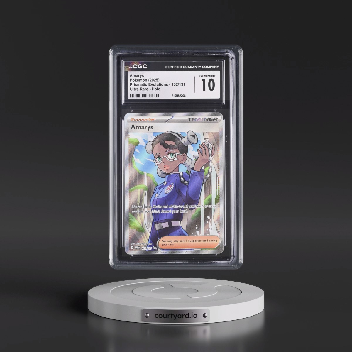 2024 Prismatic Evolutions - PRE EN #132/131 Amarys - Ultra Rare Holo (CGC 10 GEM MINT)