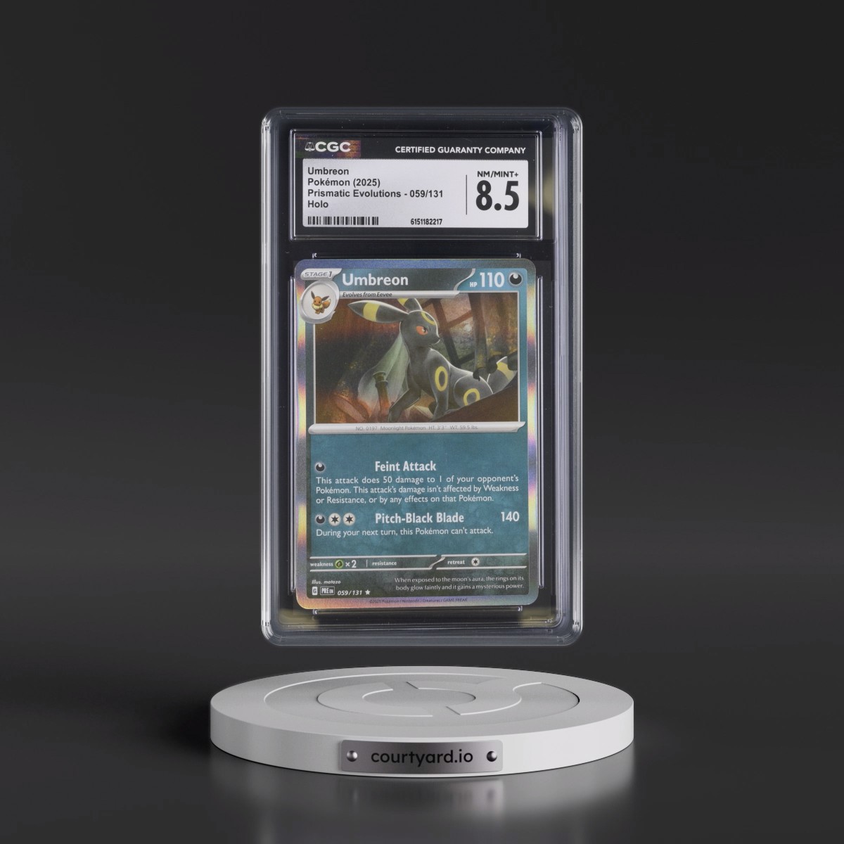 2024 Prismatic Evolutions - PRE EN #059/131 Umbreon - Holo (CGC 8.5 NM-MT+)