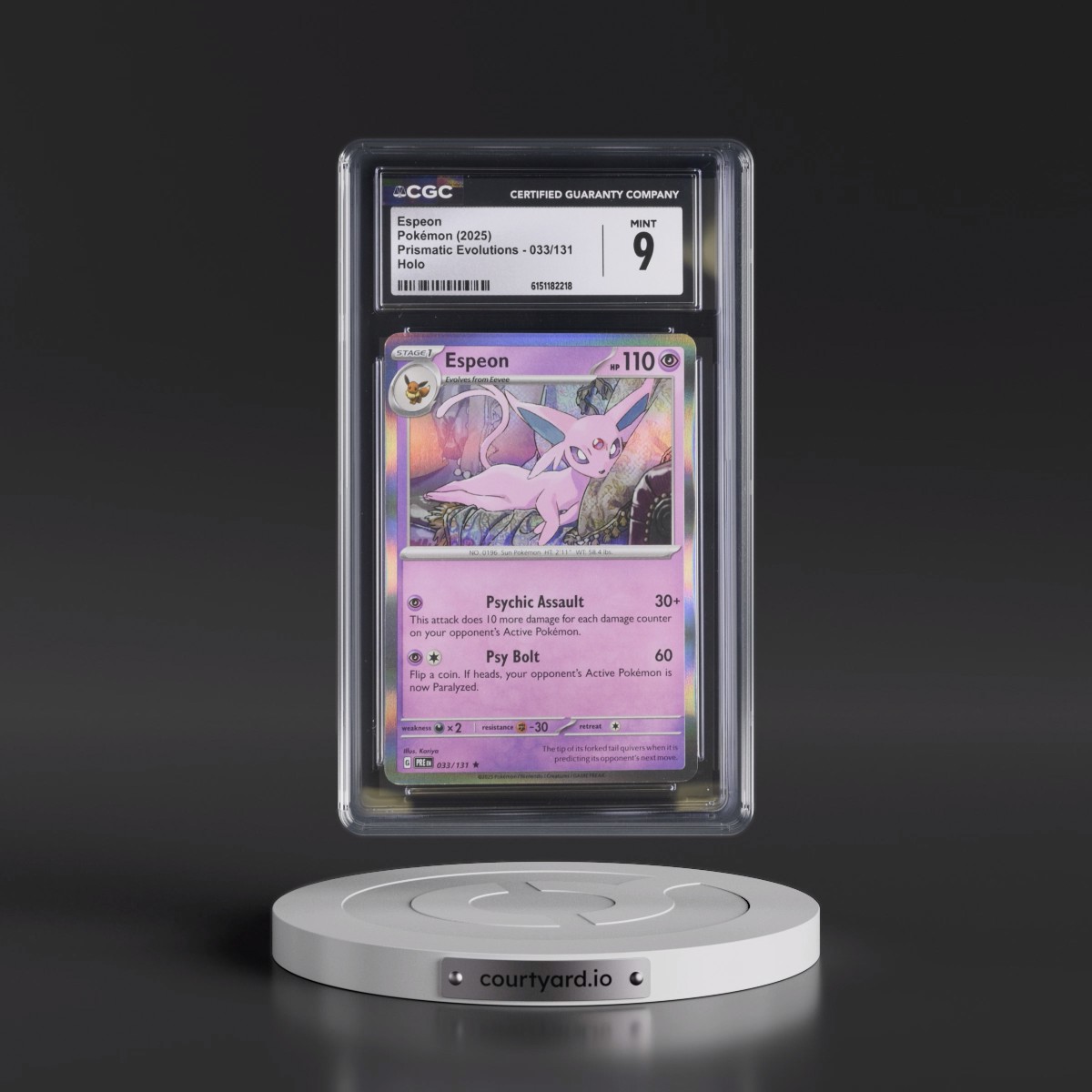 2024 Prismatic Evolutions - PRE EN #033/131 Espeon - Holo (CGC 9 MINT)